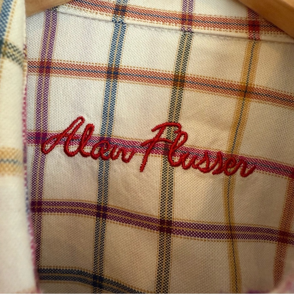 Rainbow Plaid Button Down Men's Small - Picture 4 of 9